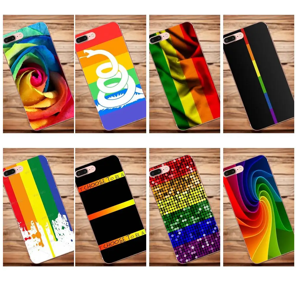 Vvcqod Soft Mobile Shell Радуга флаг для sony Xperia Z Z1 Z2 Z3 Z4 Z5 компактный мини Премиум M2 M4 m5 T3 E3 E5