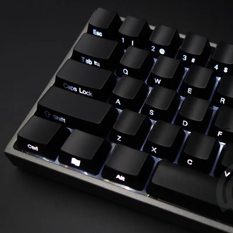 Cool Jazz Keycaps с лицевой/боковой печатью подсветкой черный 104/87 Cherry MX для Tenkeyless 87/104/108