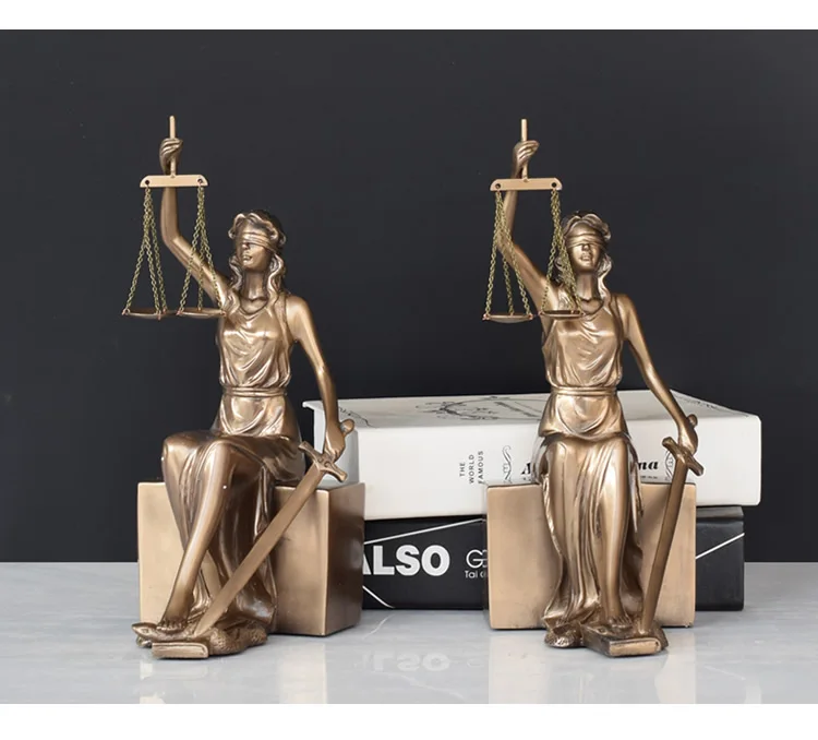 Имитация меди justice статуэтку богини книга файл офисное украшение ярмарка justice goddess подарок