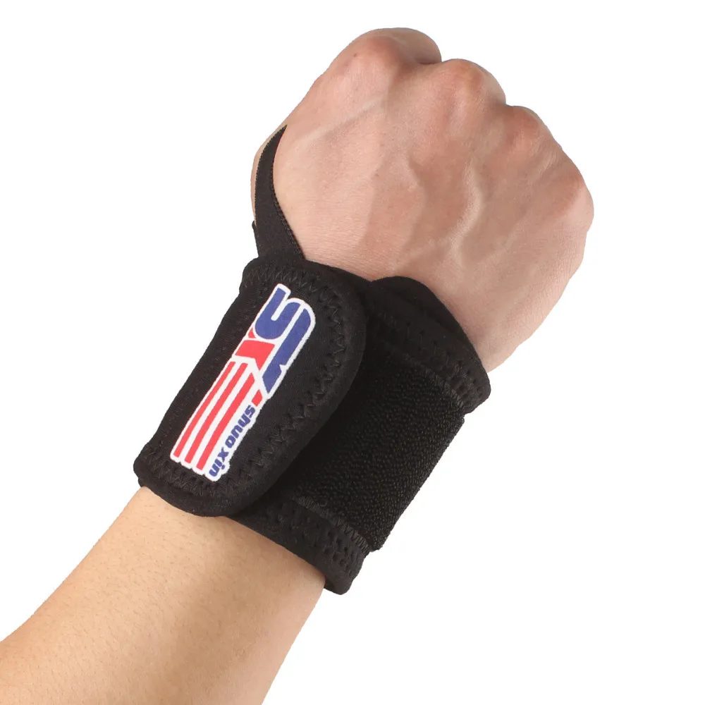 

1PCS Free Shipping Sports Elastic Stretchy Wrist Joint Brace Support Wrap Band Thumb Loop - Black