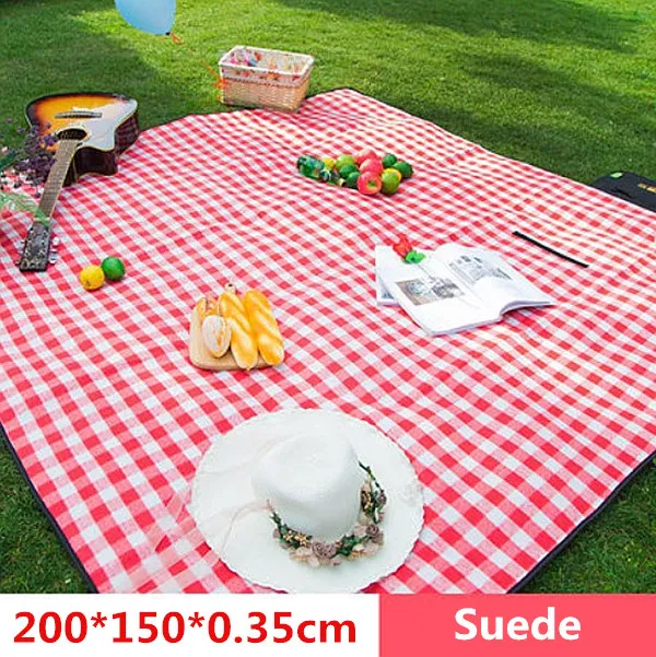 200*200 см коврики для кемпинга влагостойкий коврик для пикника на открытом воздухе, пляжный коврик, детское Клетчатое одеяло для восхождения, для пляжа, йоги, скалолазания, 600D Оксфорд Коврик - Цвет: 22-Suede