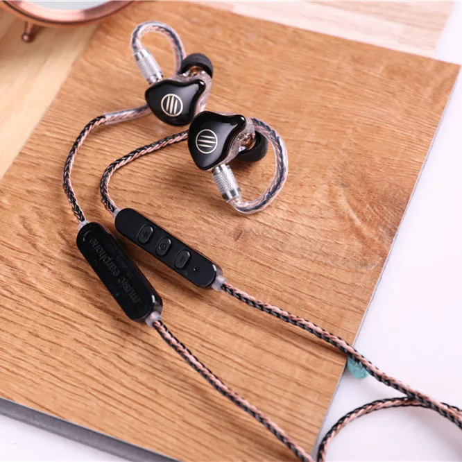 BGVP M1 гарнитура Bluetooth 4 1 APTX кабель MMCX линия HiFi внутриканальный провод один кристалл