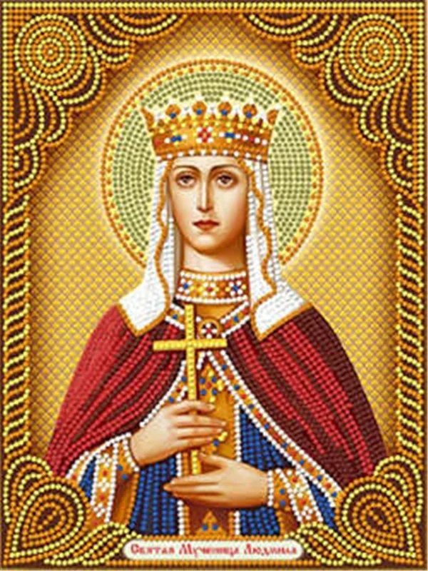 FV2915 Huacan Diamond Painting Madonna Full Square Diamond Embroidery Religion Home Decoration 5D Diy Mosaic Rhinestone Gift - Цвет: FV2915