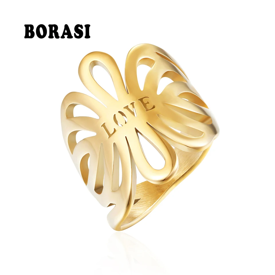 BORASI романтическое кольцо золотого и серебряного цвета в форме сердца недорогие
