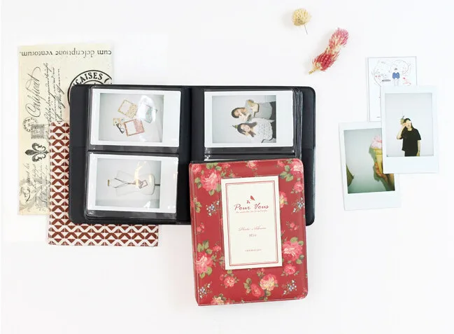 64 кармана Книга Альбом для Fujifilm Instax instant Mini 9 8 7s 70 25 50s 90 Мини пленки 3/4 дюйма фотобумага
