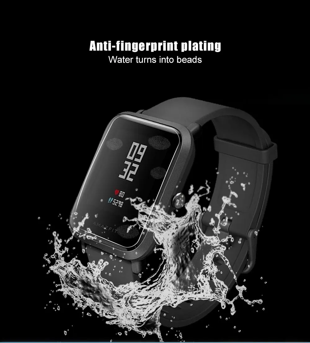 3 шт для Xiaomi Huami Amazfit Bip Youth стекло Полный экран протектор Мягкий HD прозрачный(не закаленное стекло) защитный для Amazfit Bip