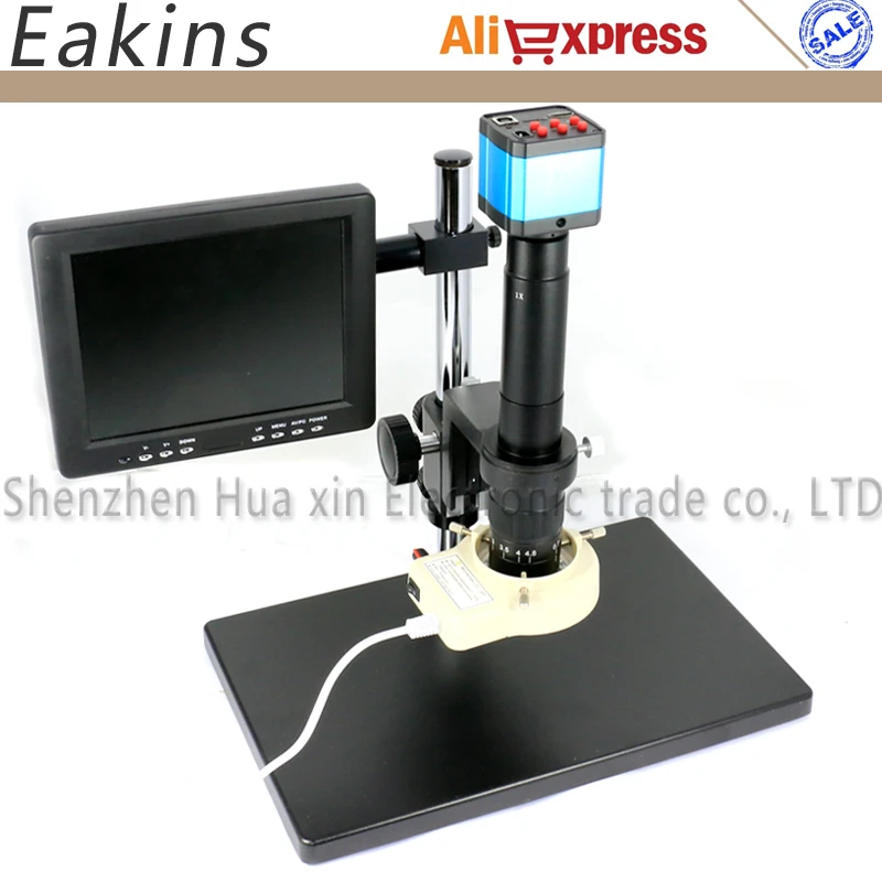 HD 21MP промышленный микроскоп камера HDMI USB + 300X C mount объектив рабочий стол 8 &quotlcd