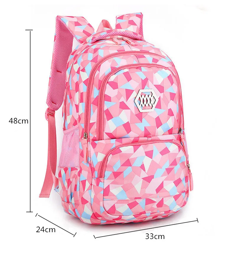 Fashion Girl School Bag Waterproof Light Weight Girls Backpack Bags Printing Backpack Child
