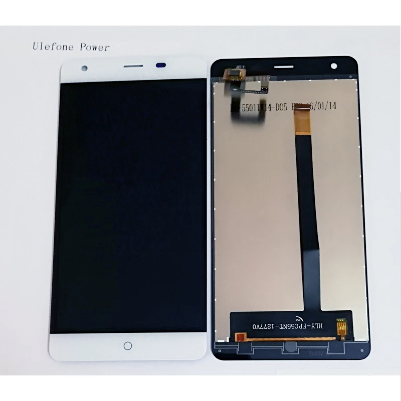 5 дюймов для 100% оригинальный Ulefone power lcd дисплей + кодирующий преобразователь