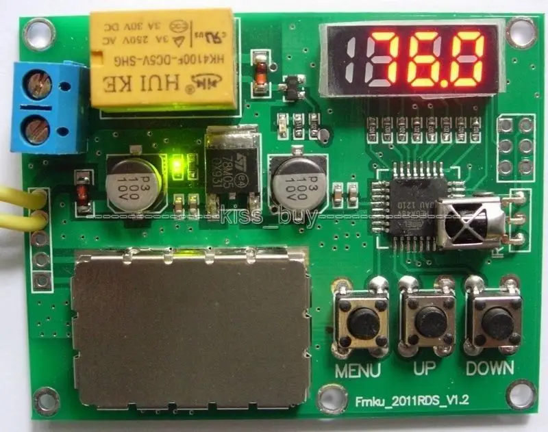Модуль цифрового радиоприемника с функцией программирования RDS 76 108