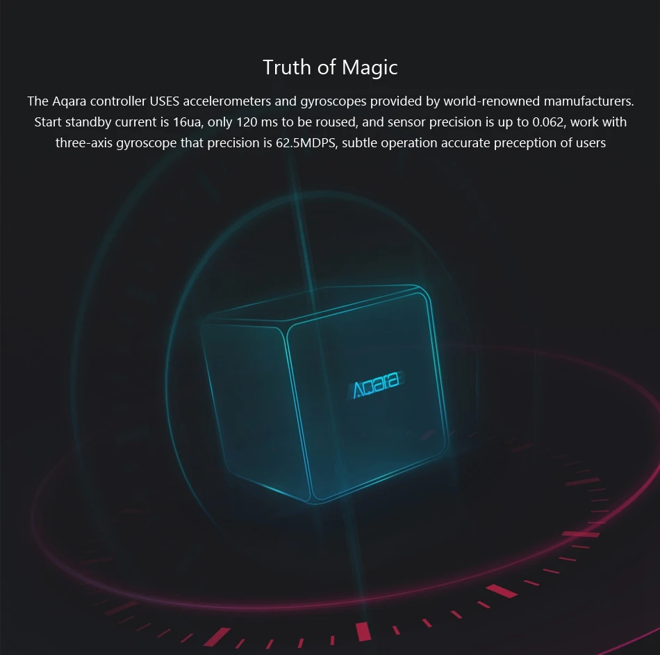 Aqara контроллер Magic Cube Zigbee версия управляется шесть действий устройство умного дома работает с приложением mijia Home