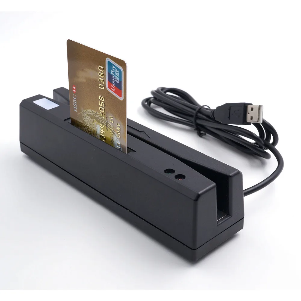 Магнитная полоса/IC & RFID MSR160 кард ридер USB полоса карты и IC Поддержка PSAM карты|card reader