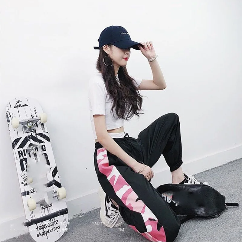 Брюки султанки Женские повседневные уличная одежда свободные камуфляжные