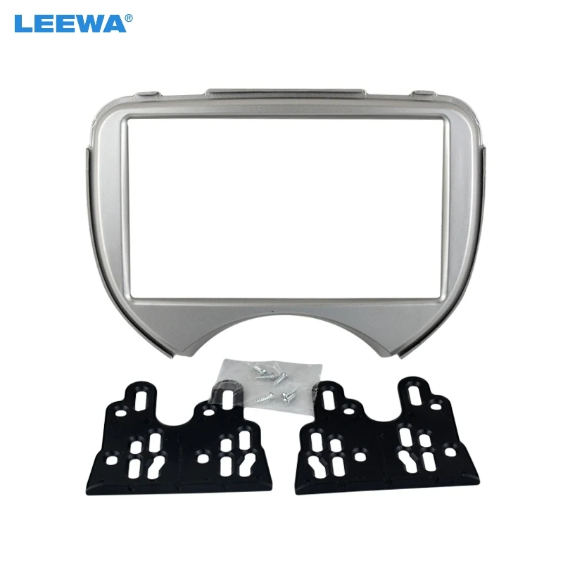 Автомобильный радиоприемник LEEWA 2DIN стереопанель Fascia рамка для Nissan March/Micra RENAULT Pulse