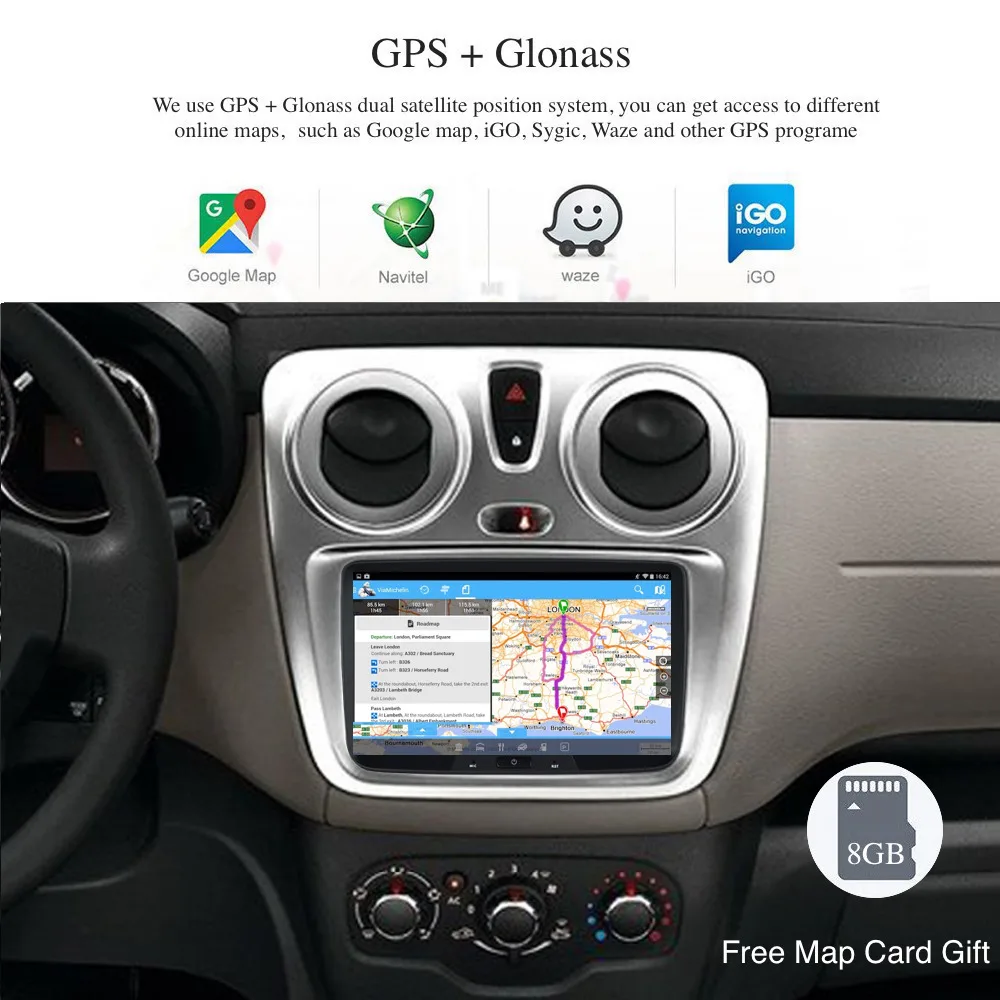 Автомобильное радио GPS Android 8 0/7 1 для Renault Duster Dacia Sandero Captur Lada Xray 2 Logan Navi ядерный WIFI BT