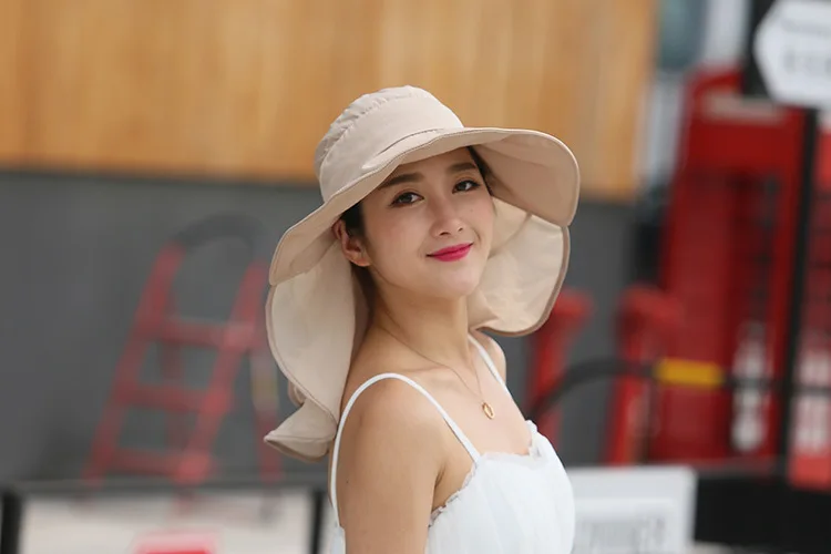 Солнцезащитные шляпы с Защита лица и шеи для женщин Sombreros Mujer Verano с широкими полями летние козырьки кепки анти-УФ Chapeu Feminino для улицы