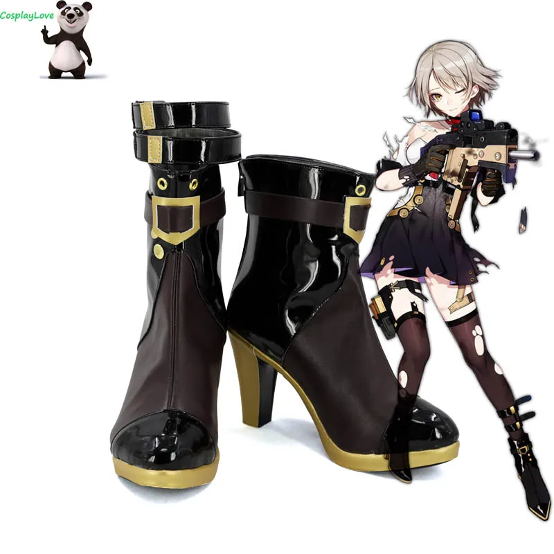 Girls Frontline Vector Black Cosplay Shoes Boots Custom Made For Hallowee Christmas CosplayLove