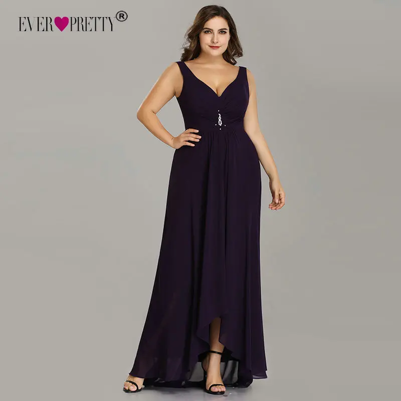 Dark Purple Платья для выпускного вечера размера плюс, длинные,, элегантные, бордовые, трапециевидные, без рукавов, с кристаллами, высокие, низкие, красивые, вечерние платья для особых случаев - Цвет: Dark Purple