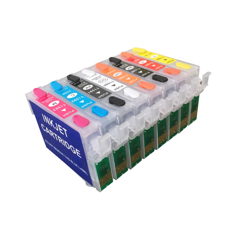 Новый T1594 T1599 заправляемые чернильные картриджи для принтеров Epson R2000 с ARC чипы
