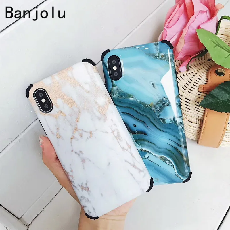 Banjolu Новый антидетонационный чехол для iPhone X 8 Plus 7 6 6s Мягкий из ТПУ |