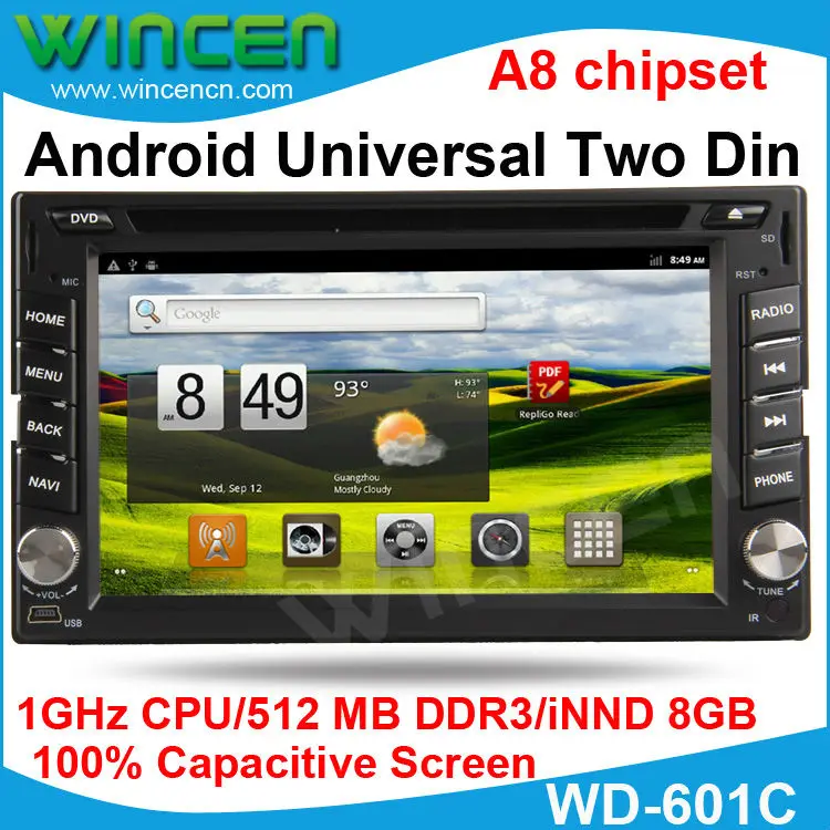 1080P чистый Android емкостный экран автомобильный DVD Универсальный 2 Din Поддержка