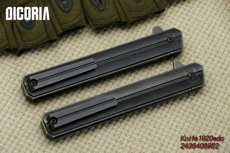 Dicoria Интендант M390 лезвие TC4 titanium Тактический шарикоподшипник Флиппер складной
