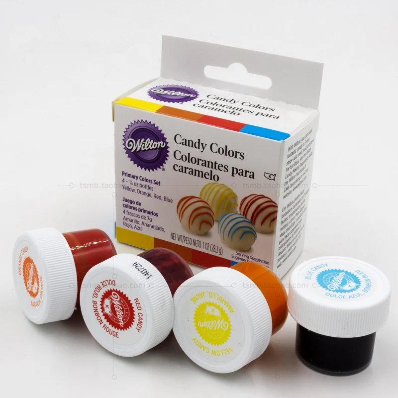 

American Wilton пигмент для торта с двойным сахаром, пищевая паста для выпечки wilton, 4 цветных пигмента