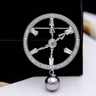 МужскаяЖенская Брошь в виде красных деревьев, в коробке