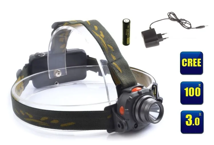 Портативный наружный Cree XPE Q5 500LM 3 режима 5 Вт AAA/18650 Пластиковый индукционный