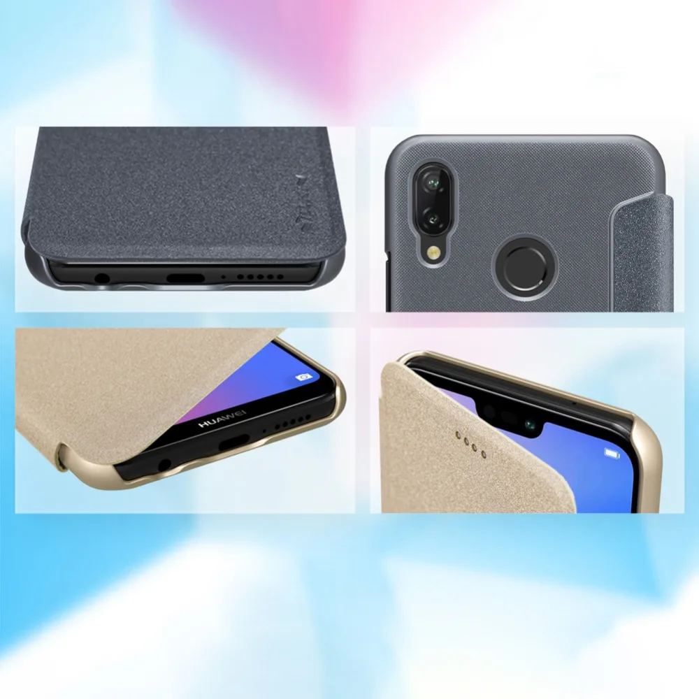 С карманом карты PC кожаный принципиально для huawei P20 Lite Бизнес Patternd грязь дело