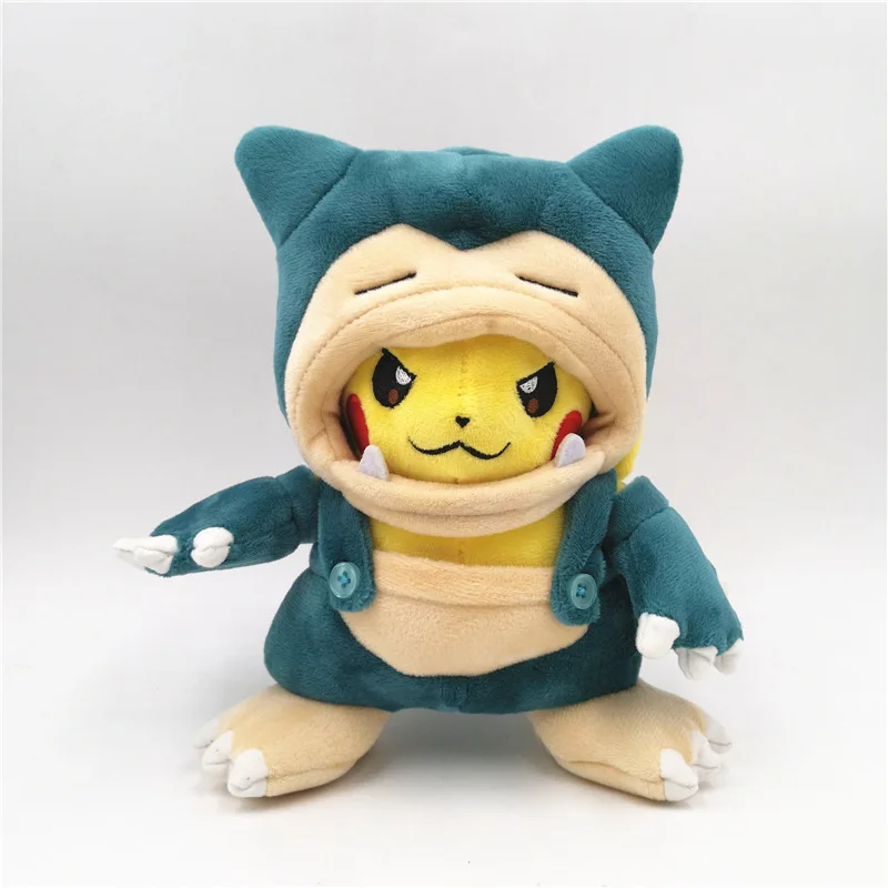 Snorlax Милый Пикачу cos пальто Snorlax Hydreigon Charizard маньяк тираниар Garchomp plsuh творческие игрушки Мягкий коготь машина кукла подарок - Цвет: Snorlax