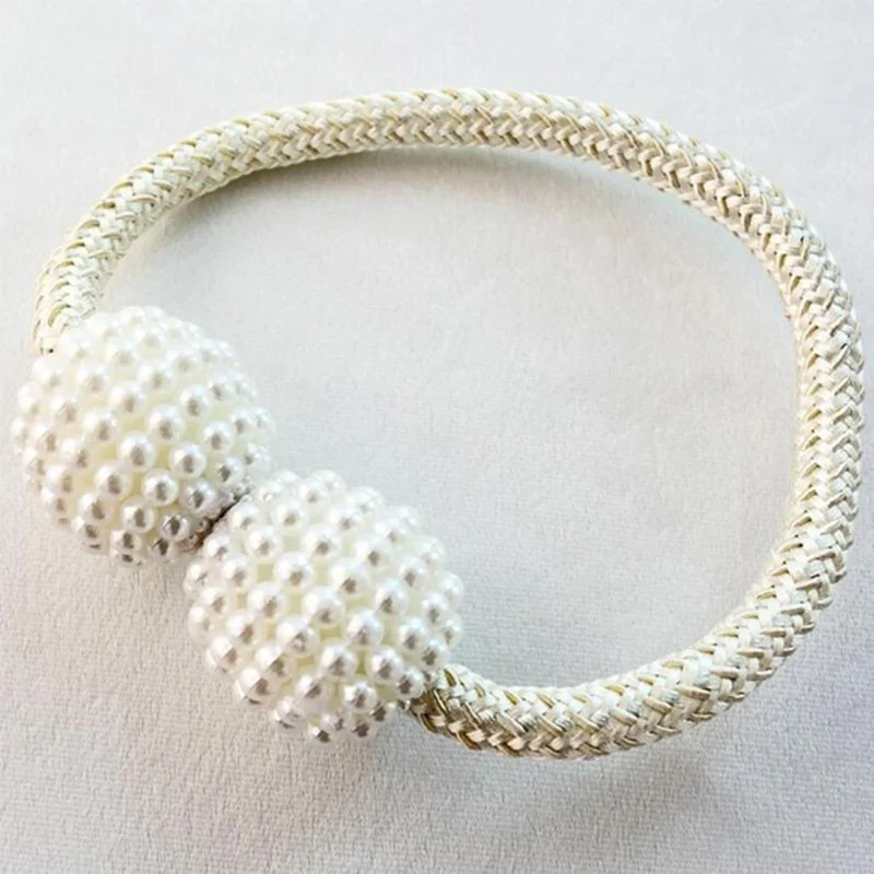 1 шт. перламутровые магнитные шаровые держатели со шнуровкой висячая пряжка