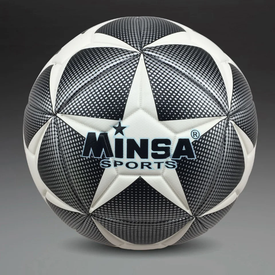 Бренд, MINSA, высокое качество, а+++ Стандартный Футбольный Мяч, ПУ футбольный мяч, тренировочные мячи, официальный размер 5 и размер 4, бал