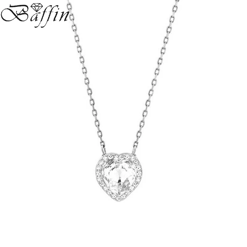 2017 оригинальное ожерелье и подвеска в форме сердца Сваровски с кристаллами для