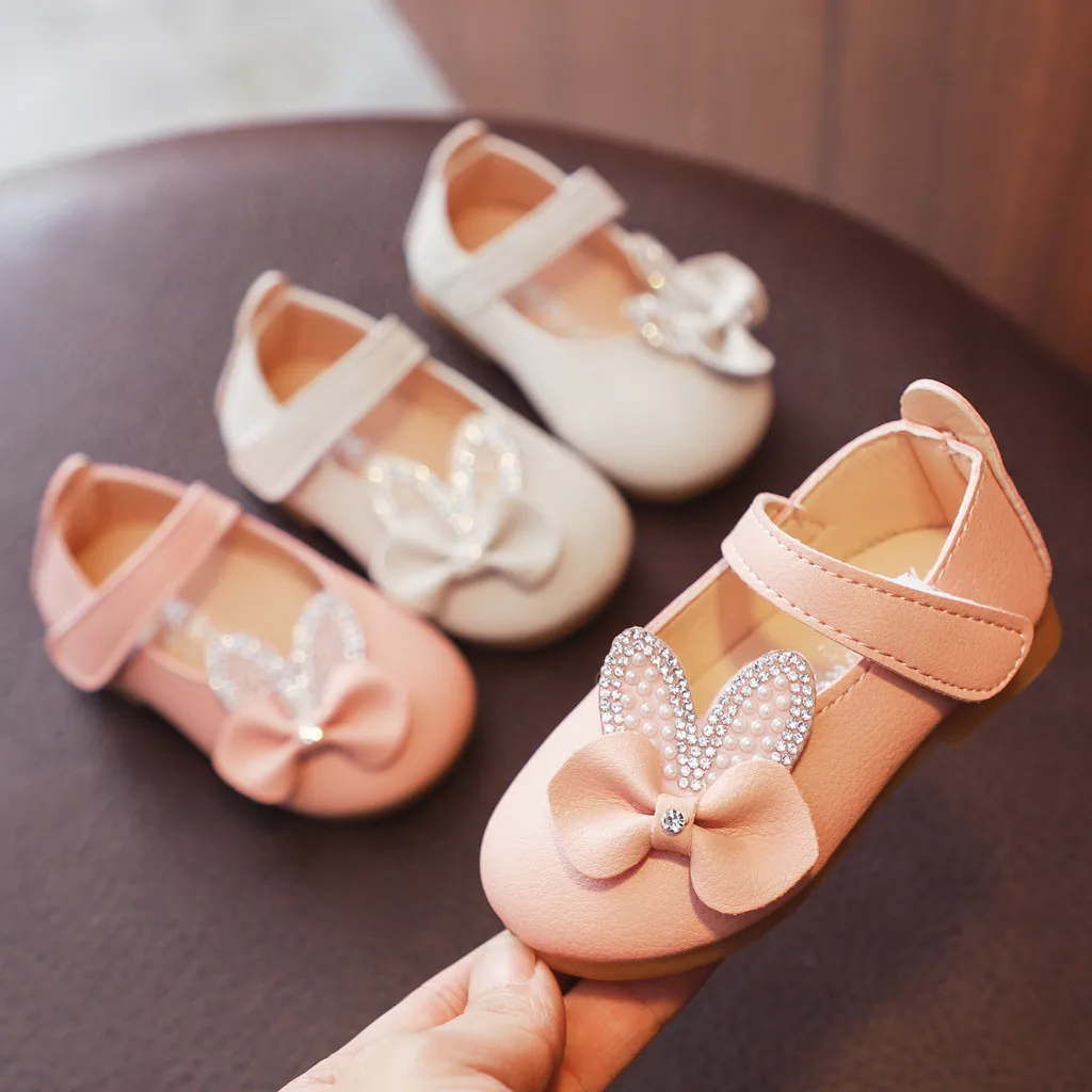 Для маленьких детей девочек Блестящая обувь для принцессы сандалии с