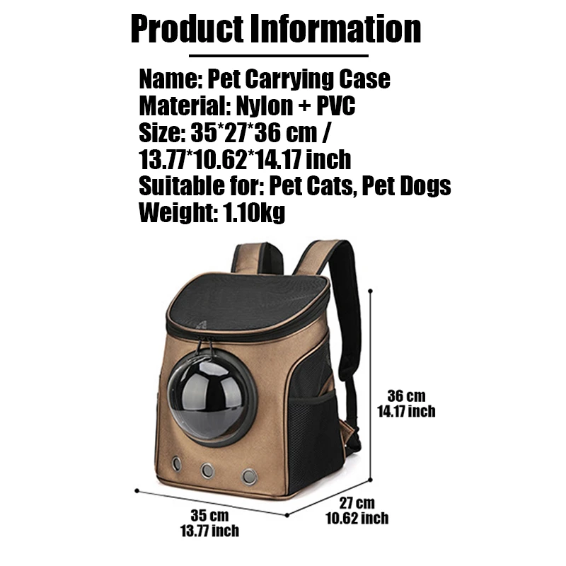 Рюкзак-переноска для домашних питомцев прозрачная сумка путешествий и прогулок