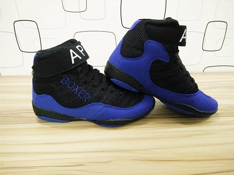 Профессиональная Обувь для бокса борьбы с резиновой подошвой дышащие армейские