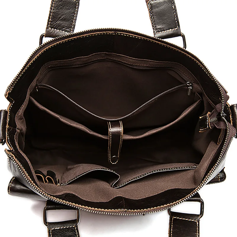 MVA Genuine Leather Men Breifcase Quality Cowhide Shoulder Bag Fashion Business Casual Handbag | Багаж и сумки