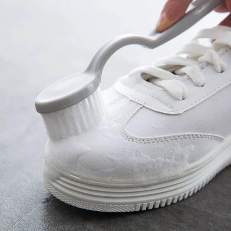 1Pc Double-end Clothes Tiles Cleaning Brush Sink Cleaner Bathroom Bathtub Cleaning Tool Plastic Boot Shoe Brush