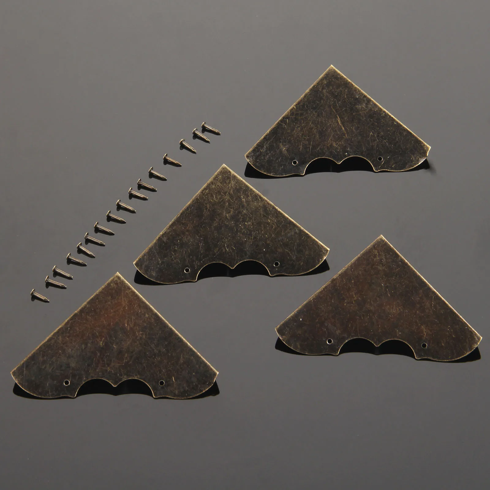 4 шт. мебельная фурнитура антикварный угол кронштейн ювелирных изделий