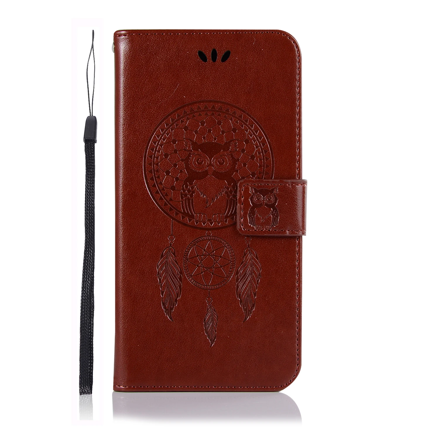 AtomBros for Moto G6 Case Retro Owl Design Flip Leather Motorola Plus G4 G5 G5S Play Phone | Мобильные телефоны и