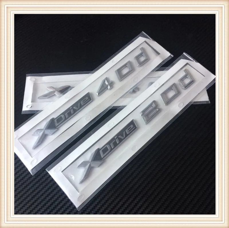 2X Новый автомобильный Стайлинг 3D ABS Xdrive 20d 25d 28d 30d 35d 40d 45d 48d 50d боковой значок