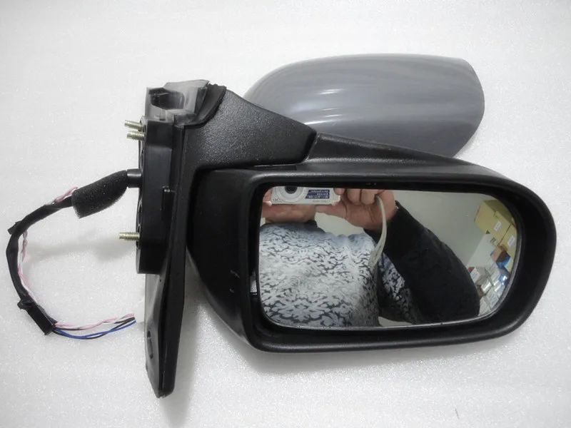 Боковое зеркало для Mazda 323 боковое с морской фуксией 5 линий|Наклейки на