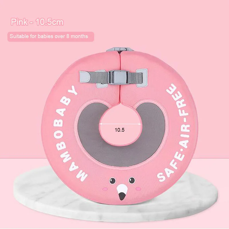 Pink L 10CM Mambo Высокое качество безопасности ребенка без надувного плавающего шеи кольцо круглое плавающее кольцо ребенка плавательный бассейн аксессуары - Цвет: Pink L 10CM