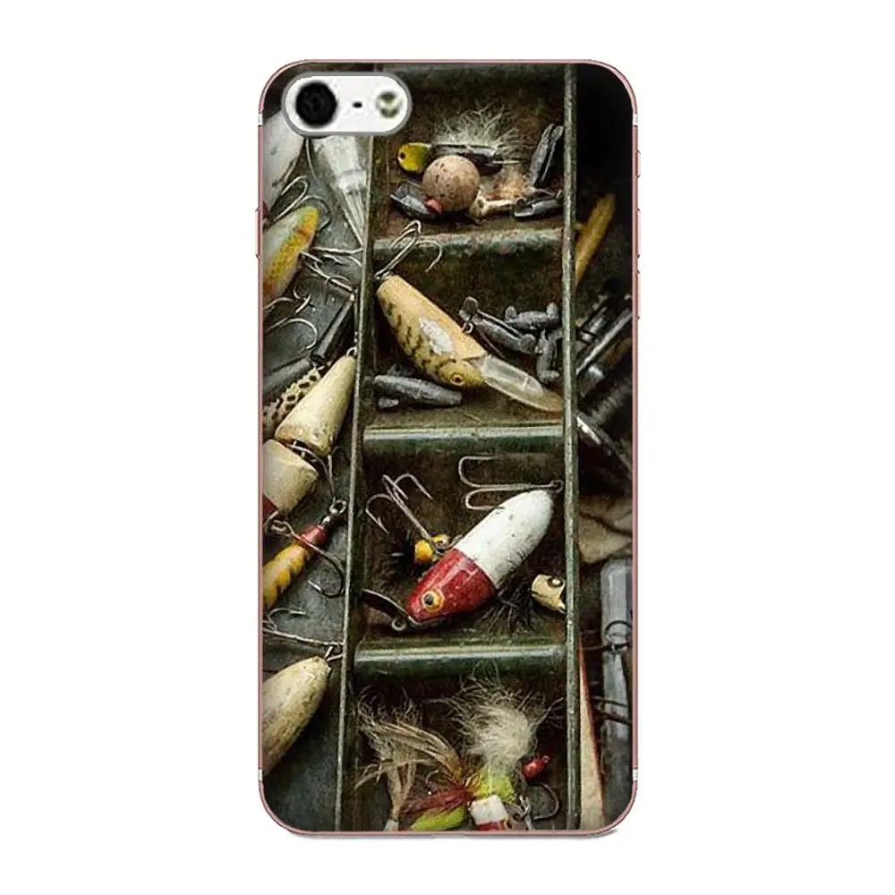 Fishing Tackle Box Lures Soft Phone Case Skin Cover For Xiaomi Redmi Mi Note 7 8 9 SE Pro Lite Go Play | Мобильные телефоны и