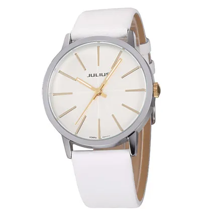 42mm Man White Распродажа! Специальное предложение японские кварцевые Mov't мужские часы Melissa Julius Royal Crown женские часы из натуральной кожи часы из нержавеющей стали - Цвет: 42mm Man White