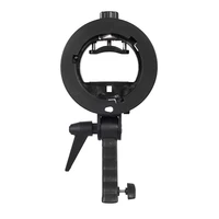 s type bracket holder with bowens mount for speedlite flash snoot softbox beauty dish reflector umbrella