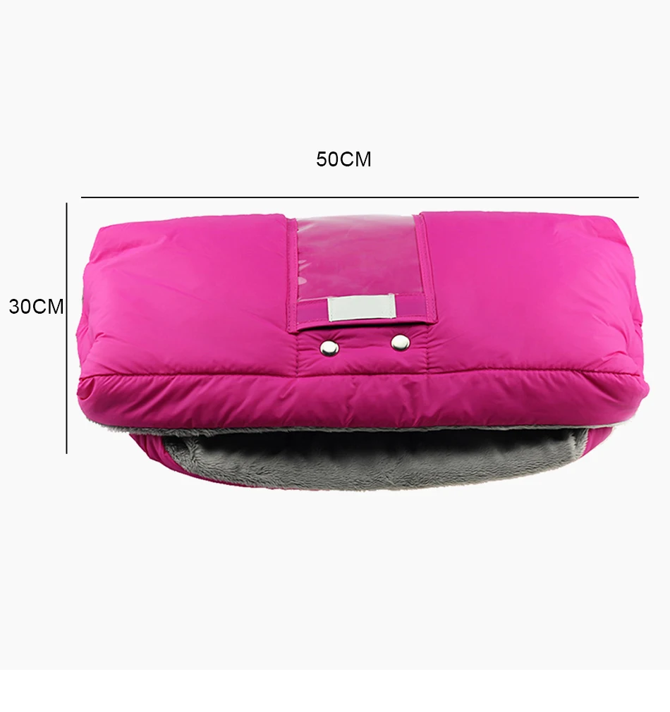 Thicken Warm Hand Cover Stroller Accessories Winter Baby Mitten Pushchair Windproof Buggy Kids Cart Antifreeze Stroller Gloves