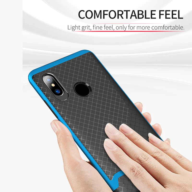 iPaky For Xiaomi Mi 8 Case Classic Armor Silicone Back Cover Xiomi Mi8 Soft Hybrid 2in1 Phone Cases Shockproof |