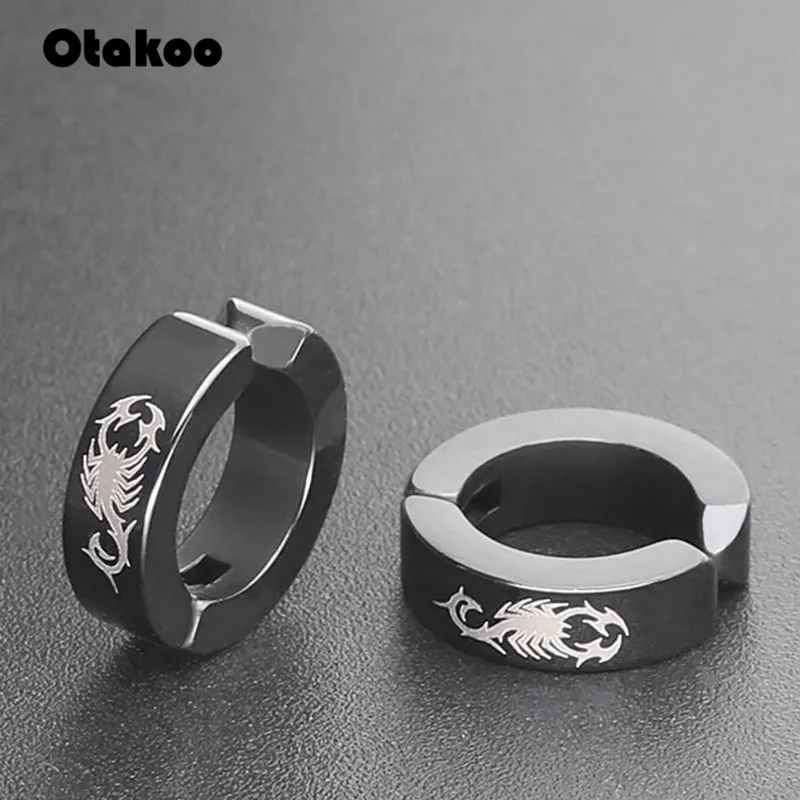 Otakoo титановая сталь рандомный зажим для ушей мужские манжеты скорпиона женщин